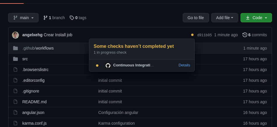 Ejecución en GitHub Actions